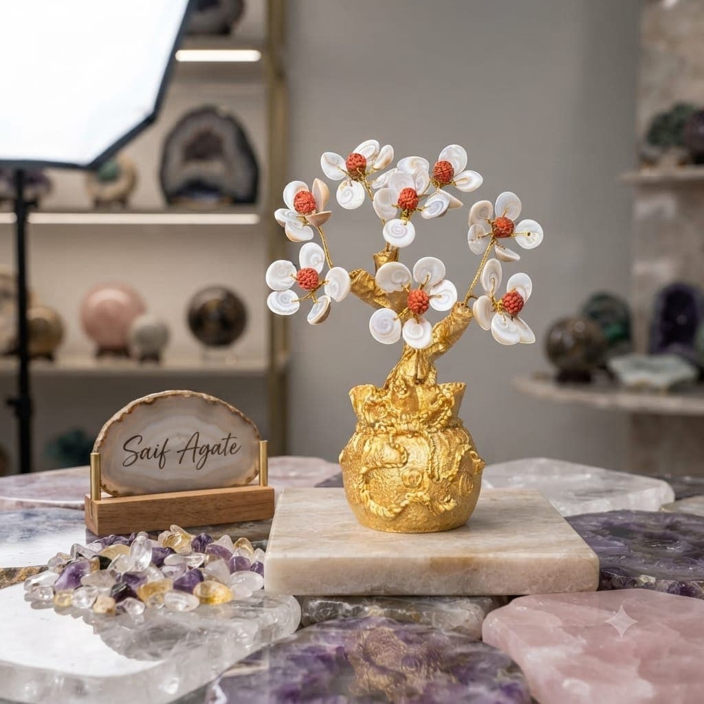 Rudraksha Flower Gemstone Tree By Destiny Star Stores