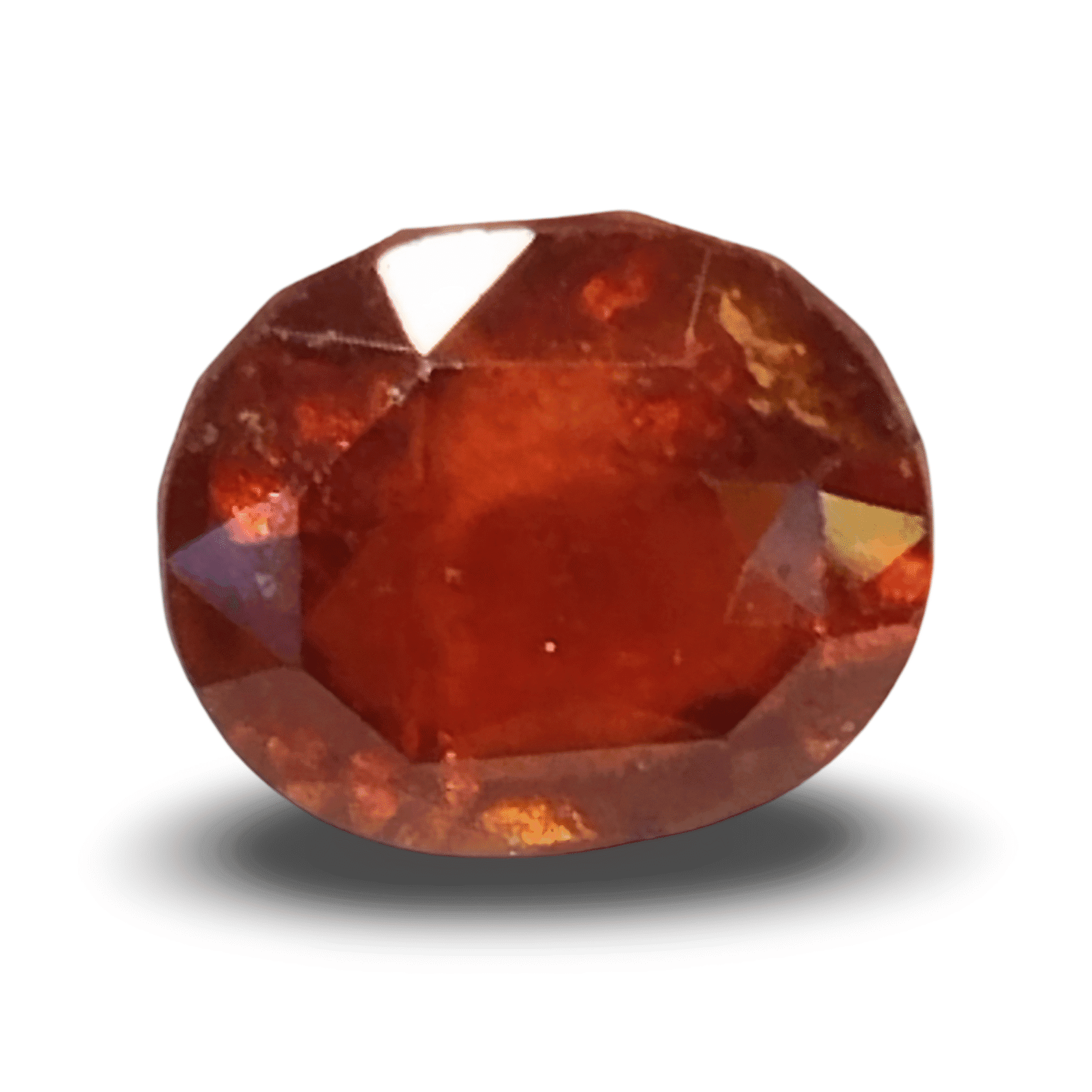 Natural Hessonite (Gomed) | Oval Cut | IGC Certified Certificate No.: IGCDKBAJ48326