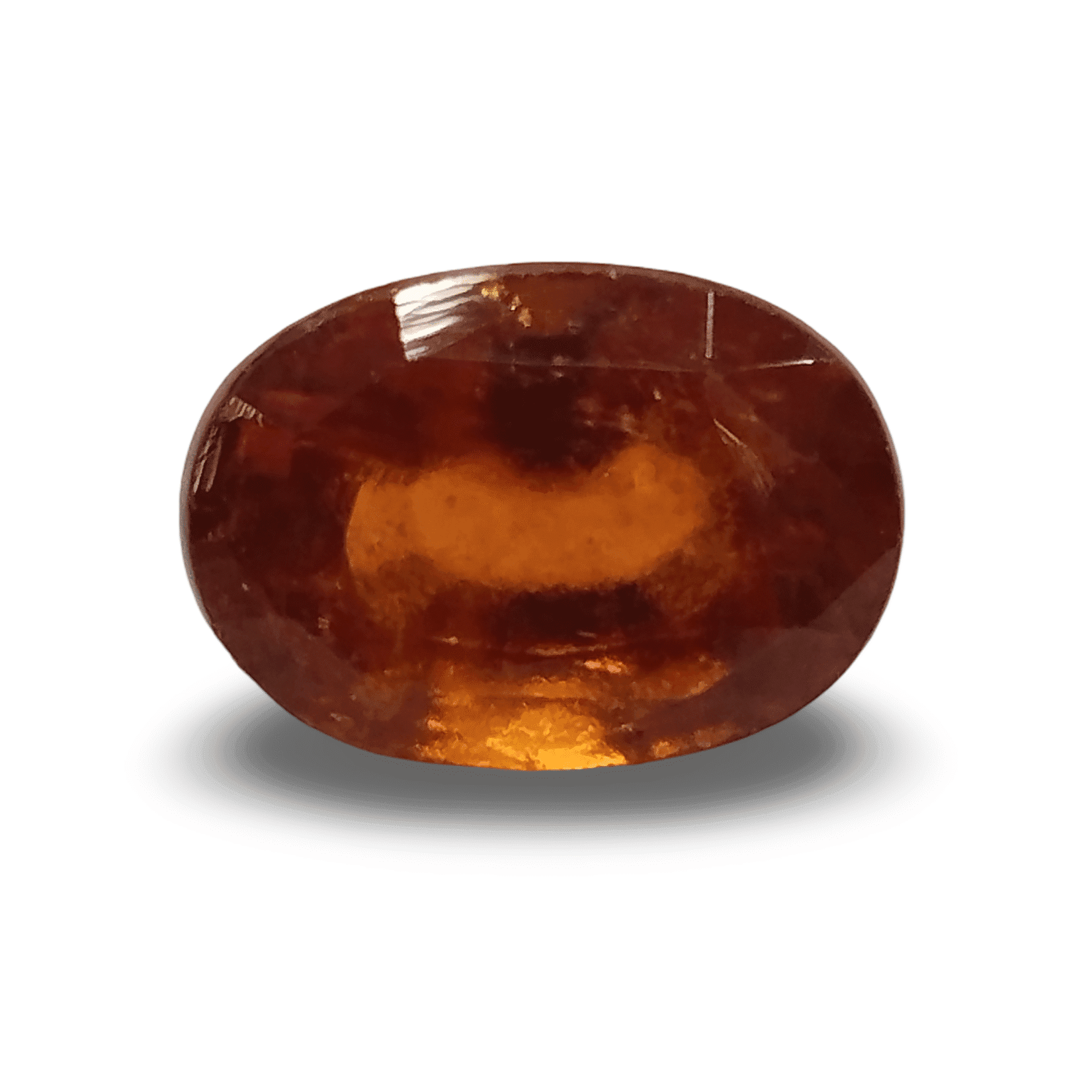 Natural Hessonite Garnet | Oval Cut | Orangish Brown Certificate No.: IGCDKBAJ44632