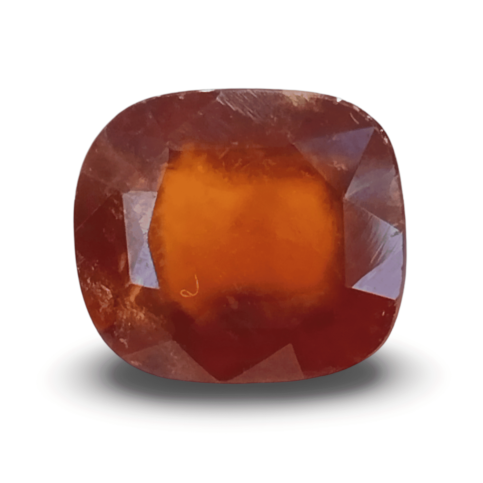Natural Hessonite Garnet | Cushion Mix Cut | Brownish Orange Certificate No.: IGCDKBAJ42801