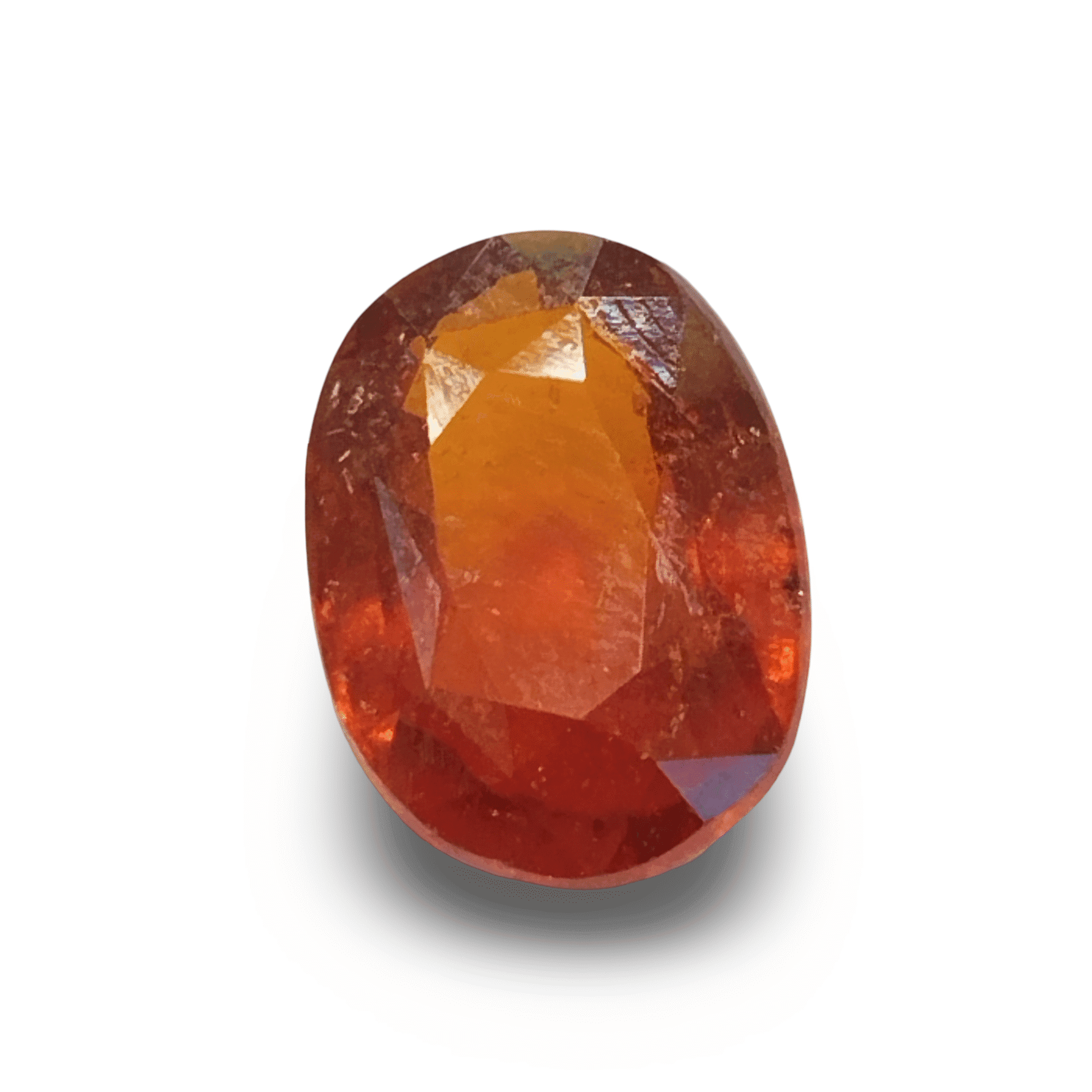 Natural Hessonite (Gomed) | Oval Mix Cut | IGC Certified Certificate Number: IGCDKBAJ42752