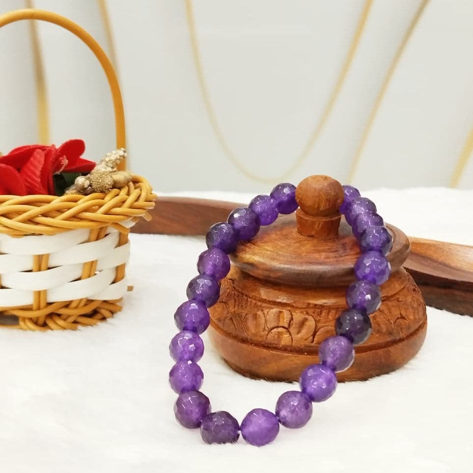 AMETHYST CUTTING BRACELET SPIRITUAL AWARENESS