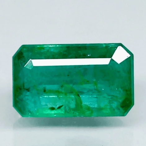 Natural Emerald | 82H00| Govt. Lab Certified | Octagon Step Cut | Green Report No.9914D40111