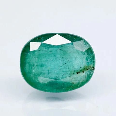 Natural Emerald | 55H00| Govt. Lab Certified | Oval Mixed Cut | Green 10047D40586