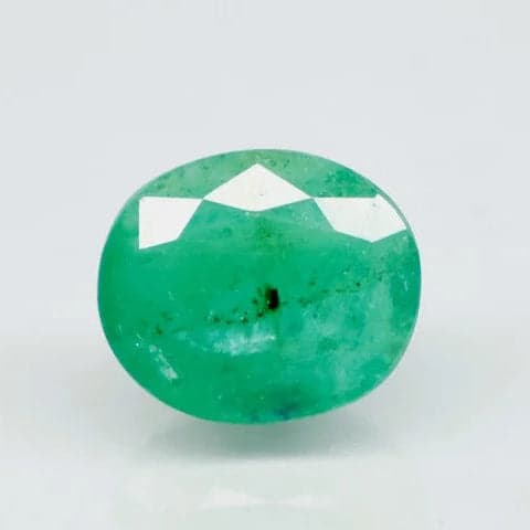 Natural Emerald |18H00| Govt. Lab Certified | Oval Mixed Cut | Green Report No.10210D41260