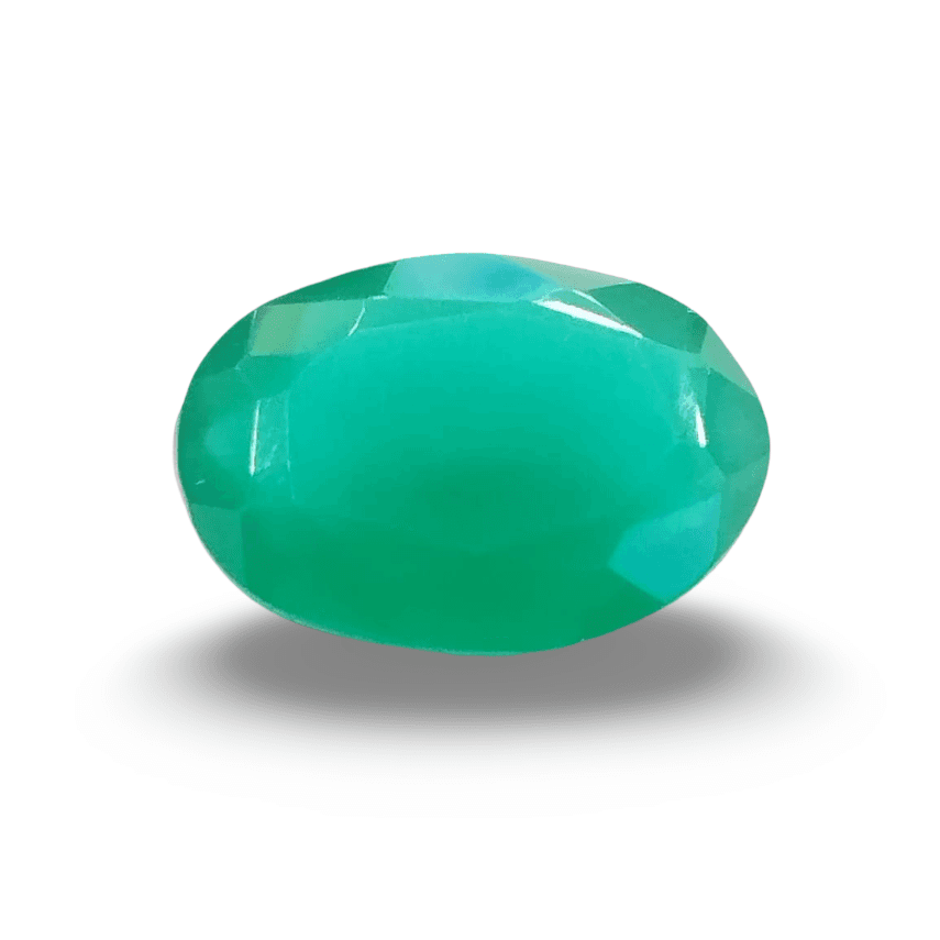 Natural Green Onyx |1H00| Oval Mixed | SRT Certified No : SRGTL30613
