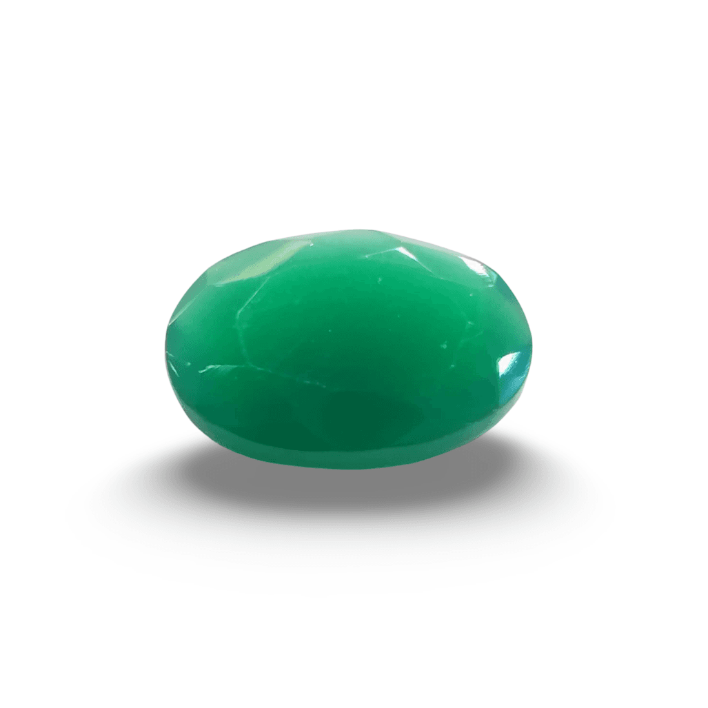 Natural Green Onyx |1H00| Oval Mixed | SRT Certified No : SRGTL30609
