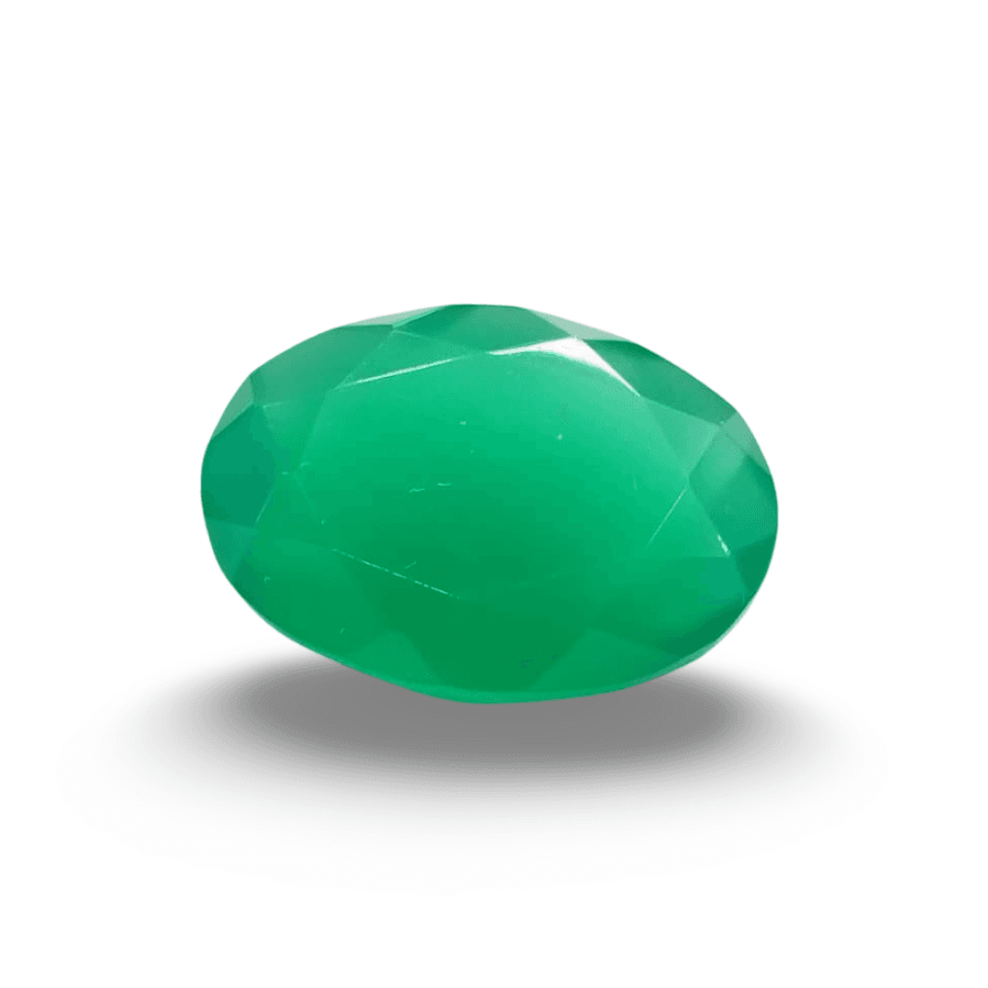 Natural Green Onyx |1H00| Oval Mixed | SRT Certified No : SRGTL30602