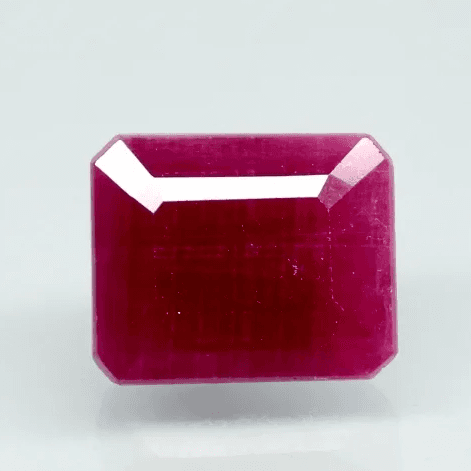Natural Purplish Red Ruby |12H50|Certified Unheated | Octagon Mixed Cut Report No. 9581D38658