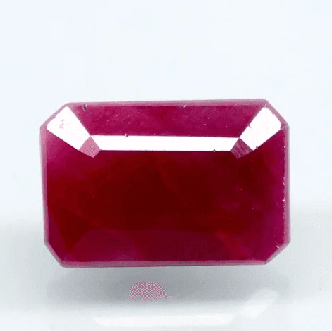 Natural Purplish Red Ruby | 12H50|Certified Unheated | Octagon Mixed Cut Report No. 9581D38659