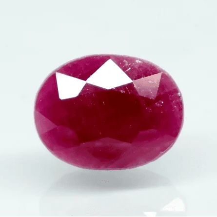 Natural Purplish Red Ruby |15H00| Certified Unheated | Oval Mixed Cut Report No. 9581D38678