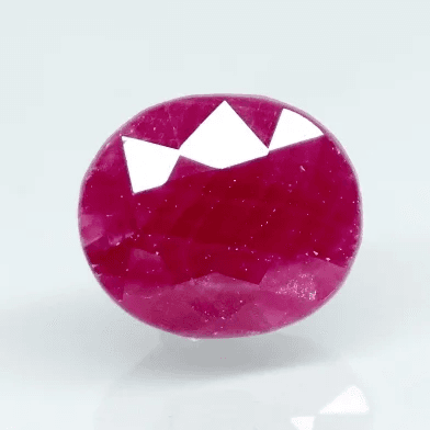 Natural Purplish Red Ruby |15H00| Certified Unheated | Oval Mixed Cut Report No. 9581D38683