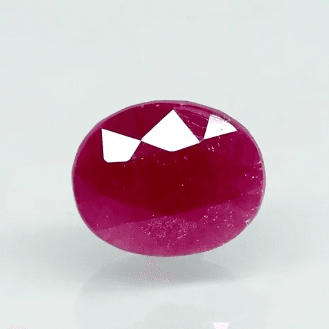 Natural Purplish Red Ruby |18H00| Certified Unheated | Oval Mixed Cut Report No. 9581D38689