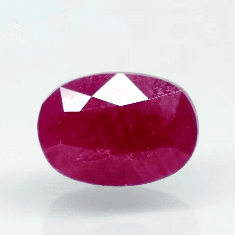 Natural Purplish Red Ruby | Certified Unheated | Oval Mixed Cut | 5.54 RT | Report No. 9581D38690