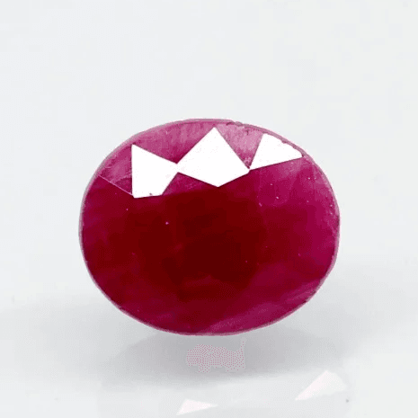 Natural Purplish Red Ruby | Certified Unheated | Oval Mixed Cut Report No. 9581D38697
