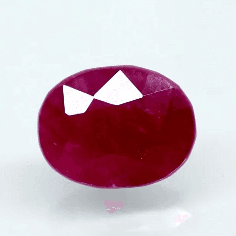 Natural Purplish Red Ruby | Certified Unheated | Oval Mixed Cut | 6.40 RT | Report No. 9581D38700
