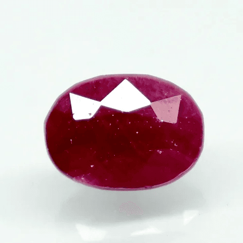 Natural Purplish Red Ruby | Certified Unheated | Oval Mixed Cut Report No. 9581D38705