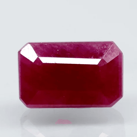Natural Red Ruby | Certified Unheated | Octagon Mixed Cut Report No. 9581D38662
