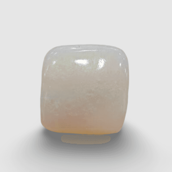 Natural White Opal|10H00| 10.00 Ratti | Cushion Cabochone | Certified No. IGCDKBAJ42907