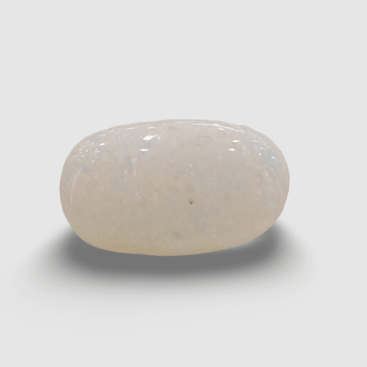 Natural White Opal|16H00| 3.72 Ratti | Oval Cabochone | Certified No. IGCDKBAJ42890