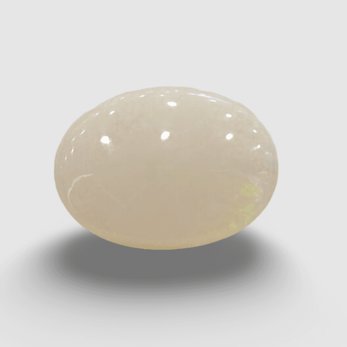 Natural White Opal|22H00| 4.33 Ratti | Oval Cabochone | Certified No. IGCDKBAJ42954