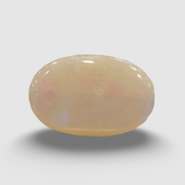 Natural White Opal|15H00| 4.44 Ratti | Oval Cabochone | Certified No. IGCDKBAJ42947