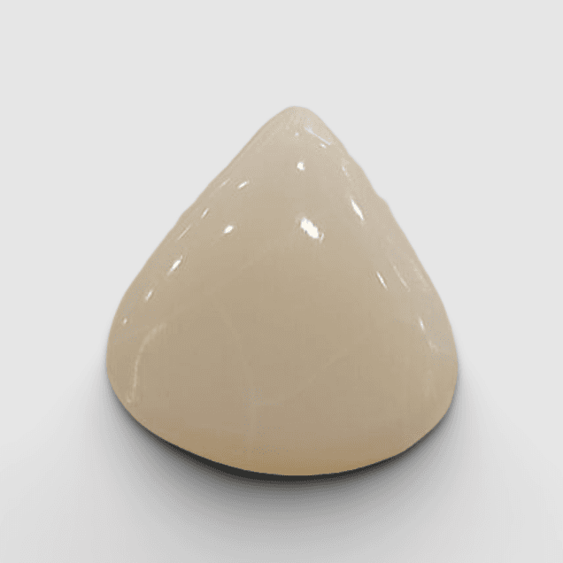 Natural White Opal|16H00| 7.28 Ratti | Triangular Cabochone | Certified No. IGCDKBAJ43008