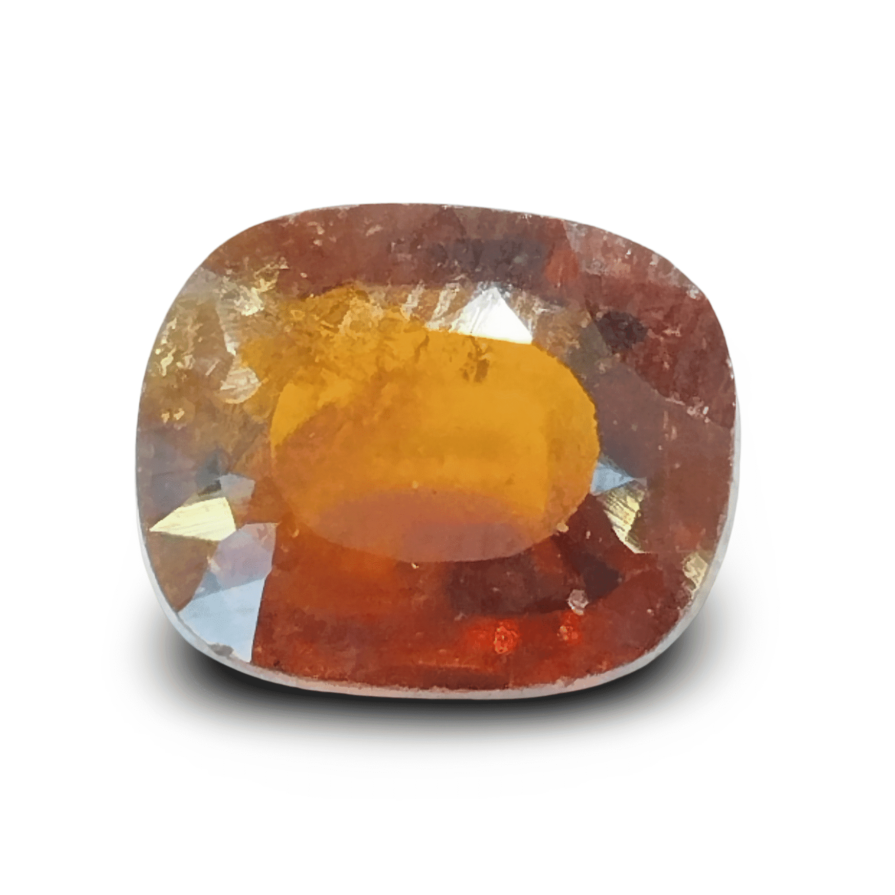 Natural Hessonite Garnet | Oval Mix Cut | Brownish Orange Certificate No.: IGCDKBAJ42691