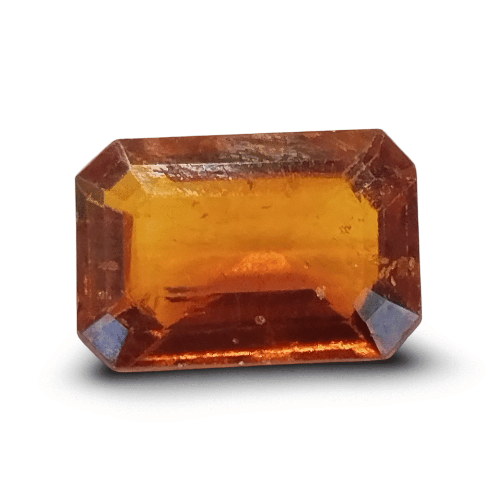 Natural Hessonite Garnet | Octa Step Cut | Brownish Orange Certificate No.: IGCDKBAJ42728
