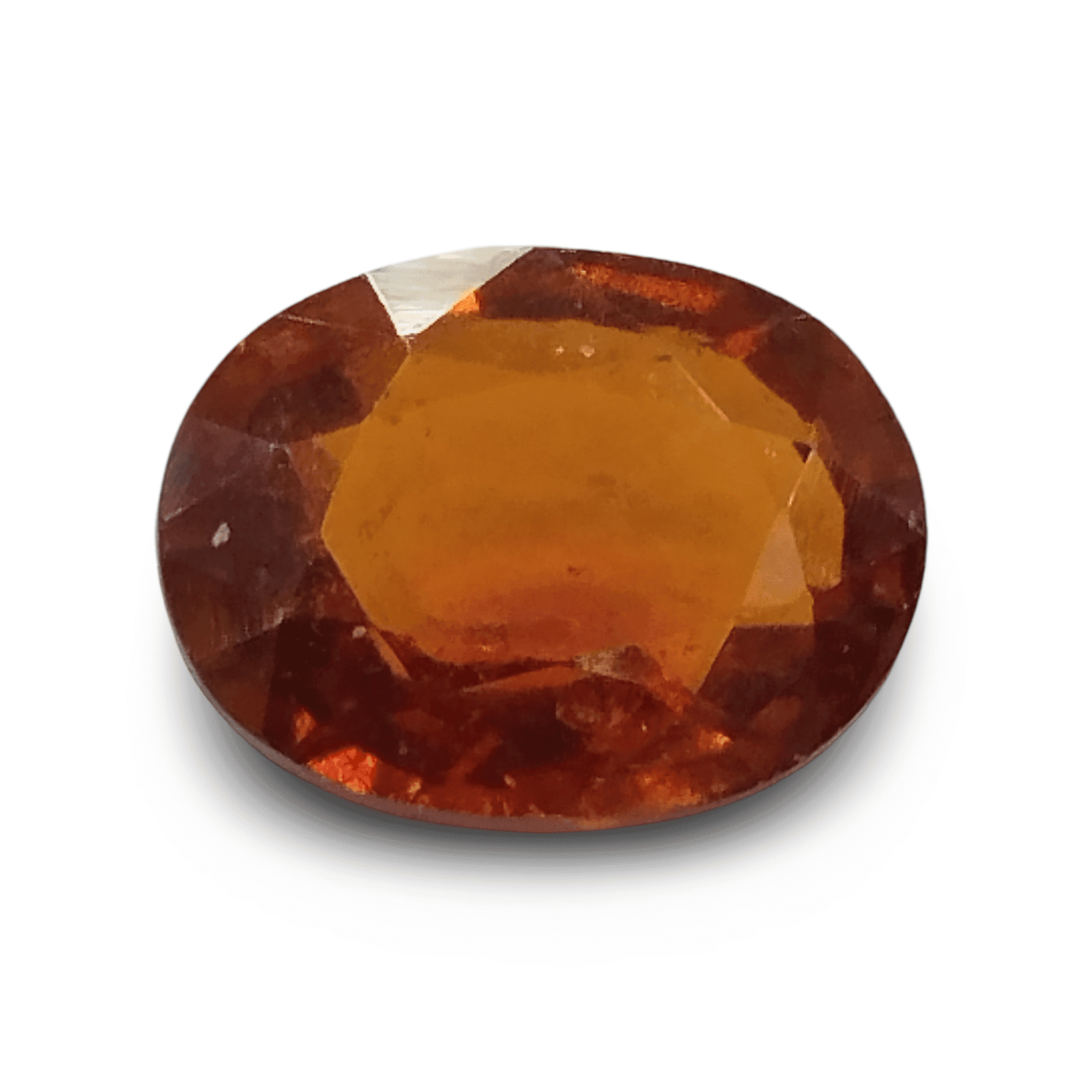 Natural Hessonite Garnet | Oval Mix Cut | Brownish Orange Certificate No.: IGCDKBAJ42784