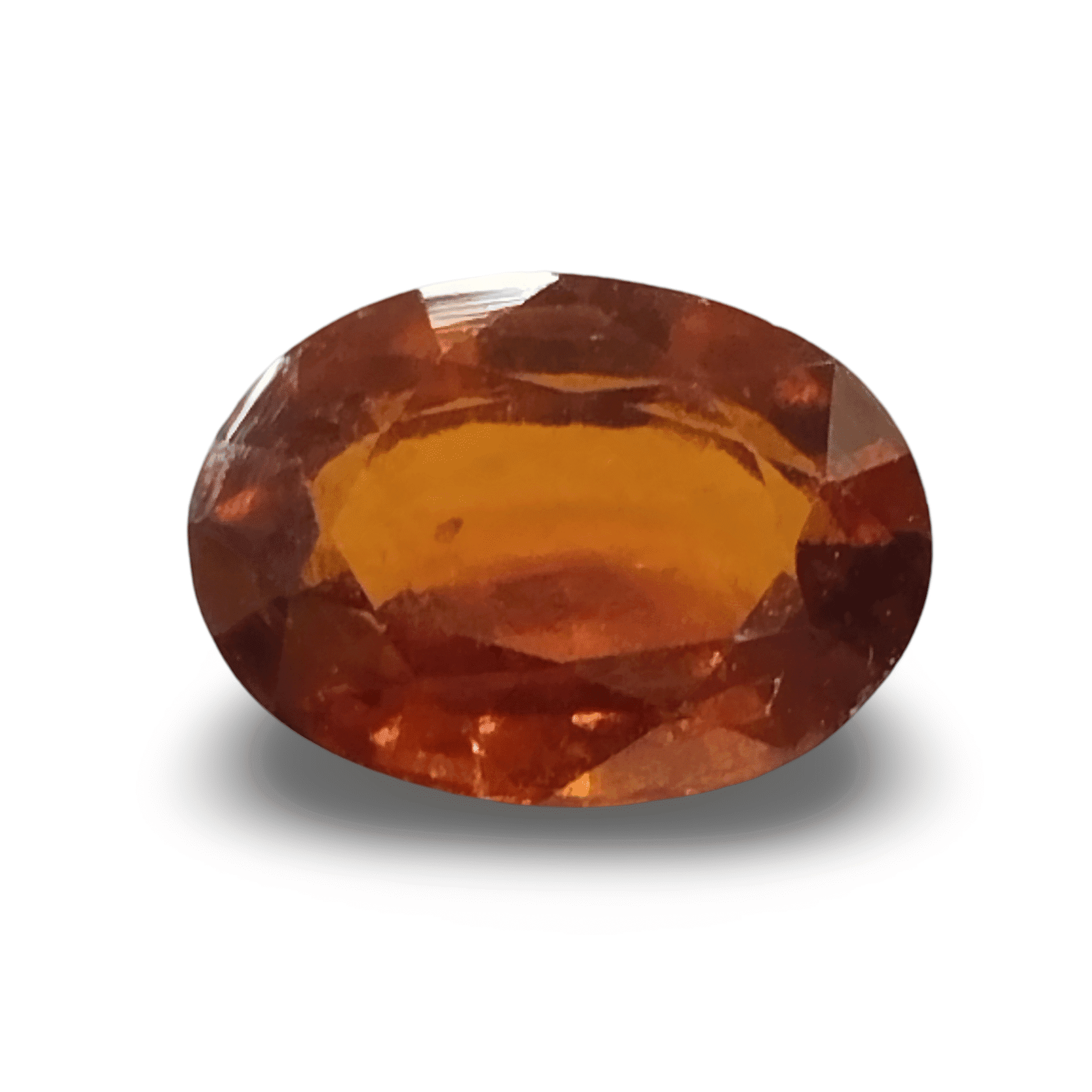 Natural Hessonite Garnet | Oval Mix Cut | Brownish Orange Certificate No.: IGCDKBAJ42713