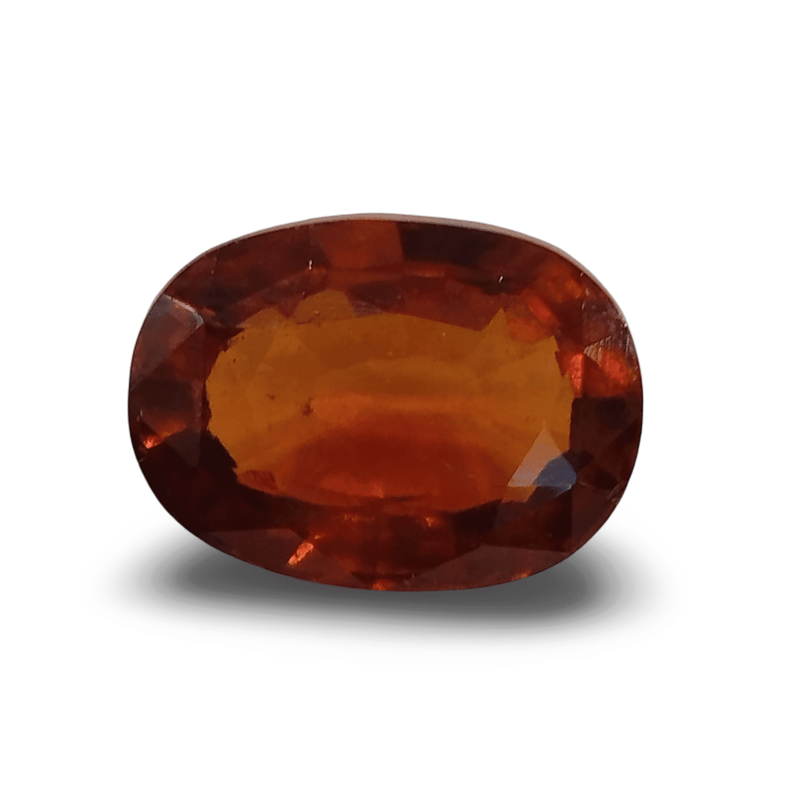 Natural Hessonite Garnet | Oval Mix Cut | Brownish Orange Certificate No.: IGCDKBAJ42796