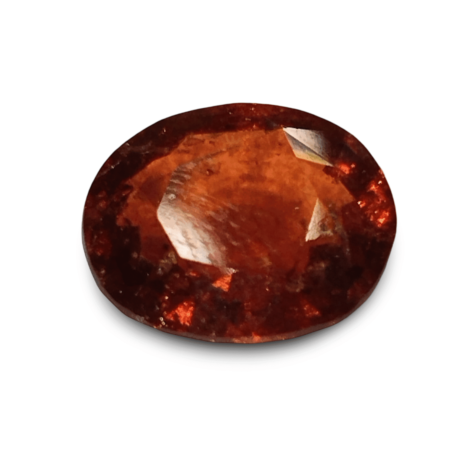 Natural Hessonite Garnet | Oval Cut | Orangish Brown Certificate No.: IGCDKBAJ48330