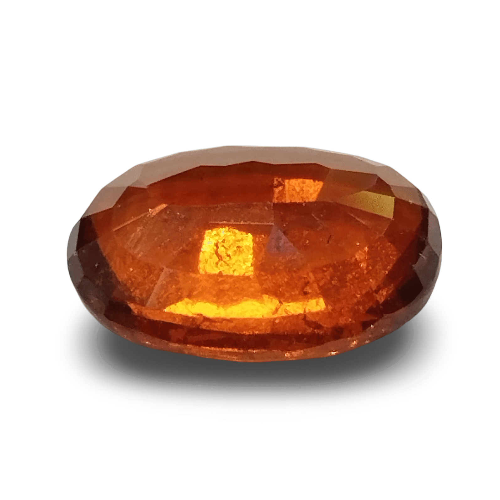 Natural Hessonite Garnet | Certified | Oval Mix Cut | Brownish Orange Certificate No.: IGCDKBAJ42712