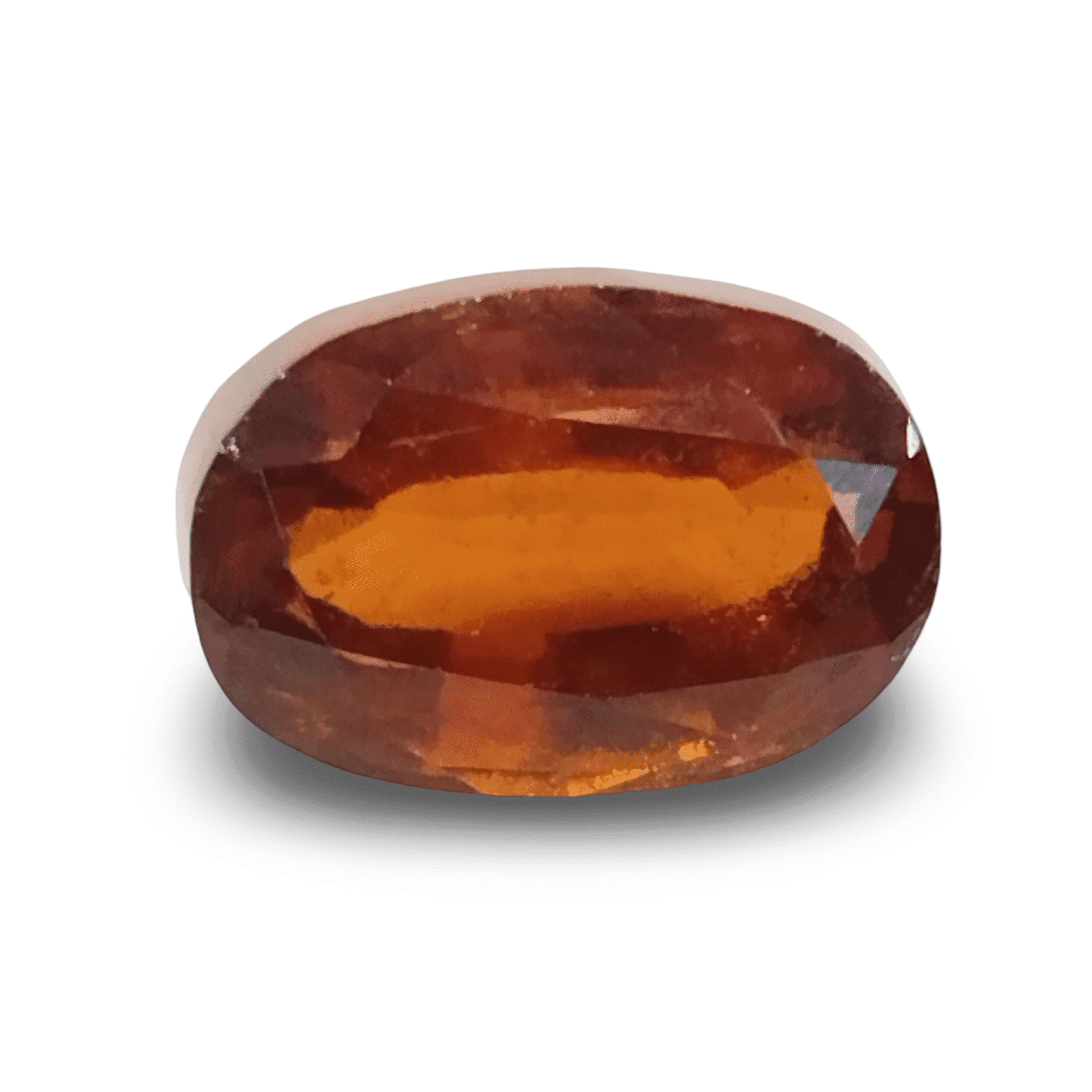 Natural Hessonite Garnet | Oval Mix Cut | Brownish Orange Certificate No.: IGCDKBAJ42753