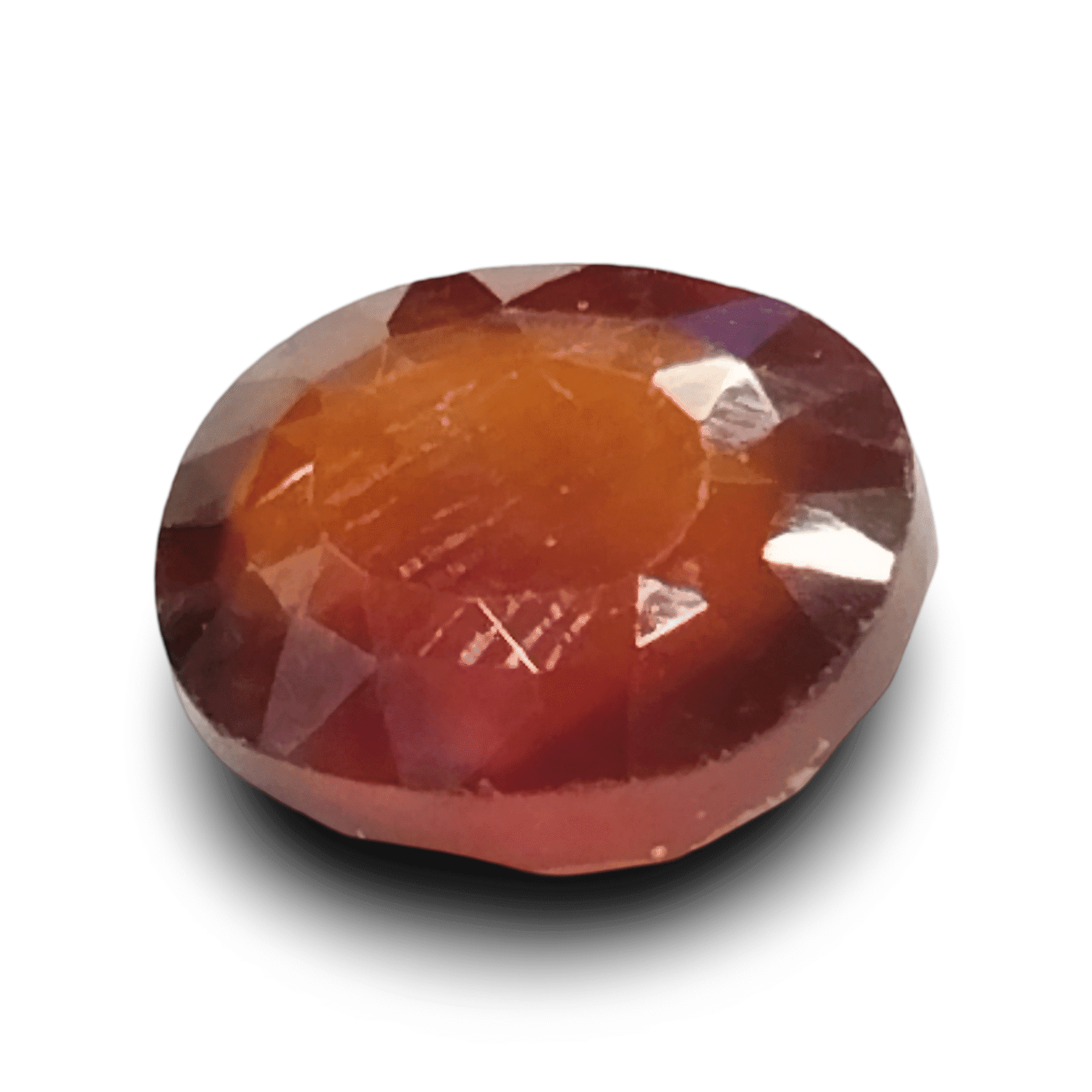 Natural Hessonite (Gomed) | Oval Mix Cut | IGC Certified Certificate Number: IGCDKBAJ42791