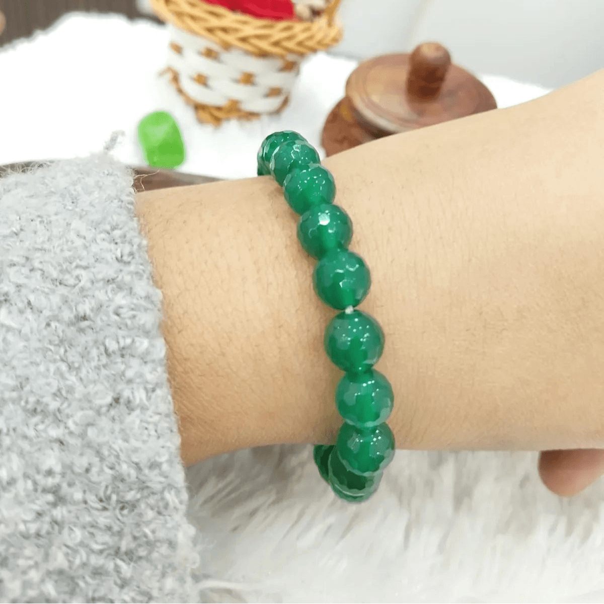 Green Premium Onyx Energy Level Bracelet For Men & Women