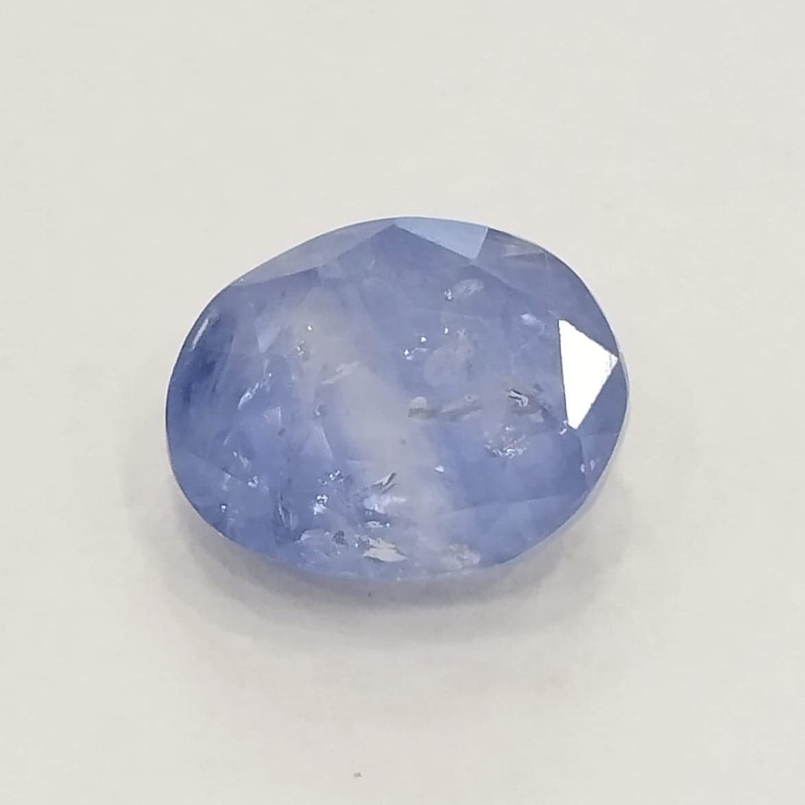 Natural Blue Sapphire | IGC Certified | Dual Color ( Blue) | Oval Mix Cut | Natural Inclusions | Rare Astrological Gem Certificate No.: IGCDKBAJ53524