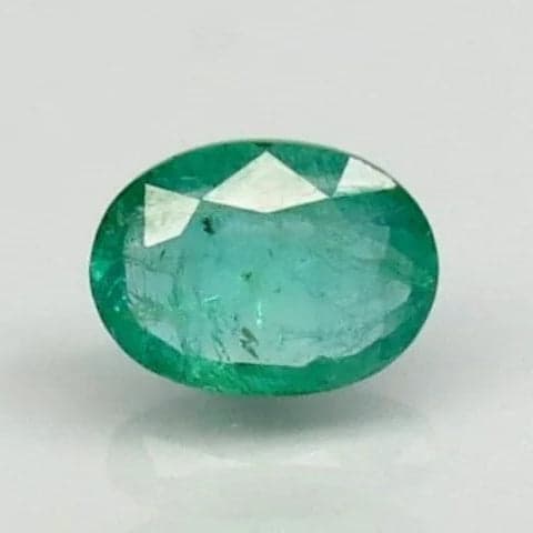 Natural Emerald |65H00| Govt. Lab Certified | Oval Mixed Cut | Green Report No.7876D31507