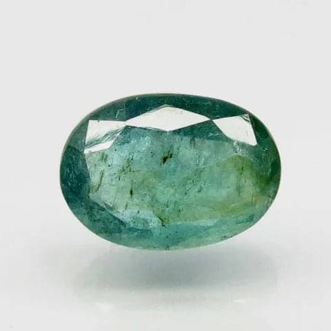 Natural Emerald | 18H00| Govt. Lab Certified | Oval Mixed Cut | Green Report No.9498D38445