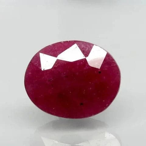 Natural Purplish Red Ruby |12H00|Certified Unheated | Oval Mixed Cut Report No. 9498D38413