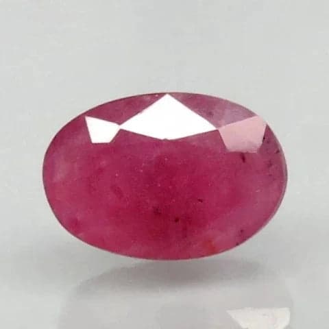 Natural Purplish Red Ruby |12H00| Certified Unheated | Oval Mixed Cut Report No. 9498D38424