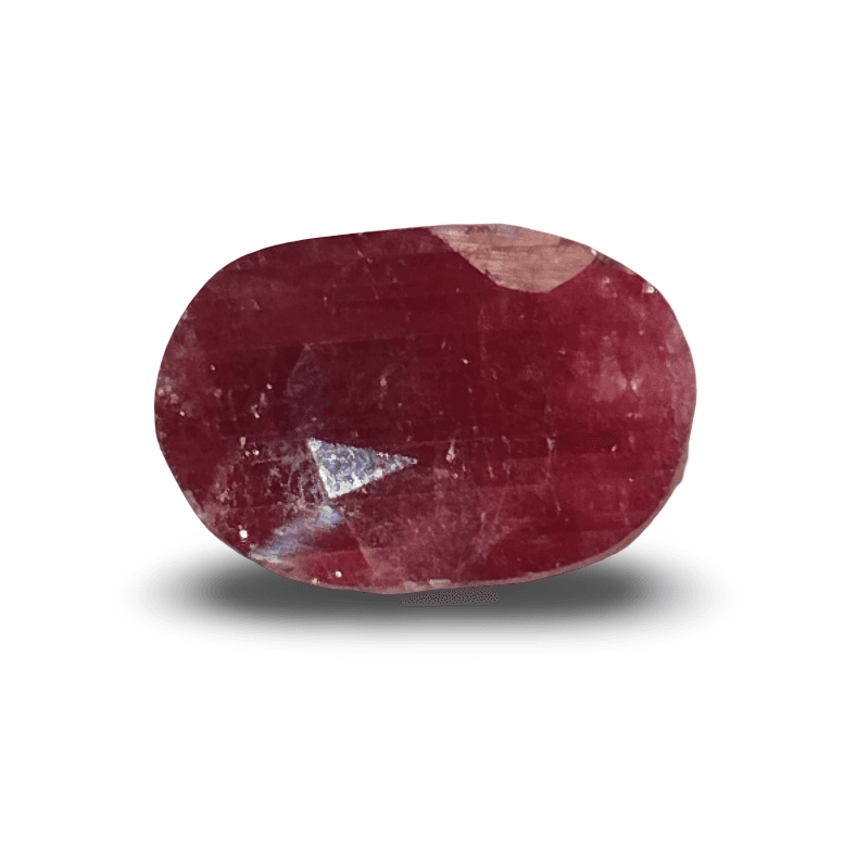 Natural Ruby | Oval Cut | Deep Red | IGC Certified No.: IGCDKBAJ47513