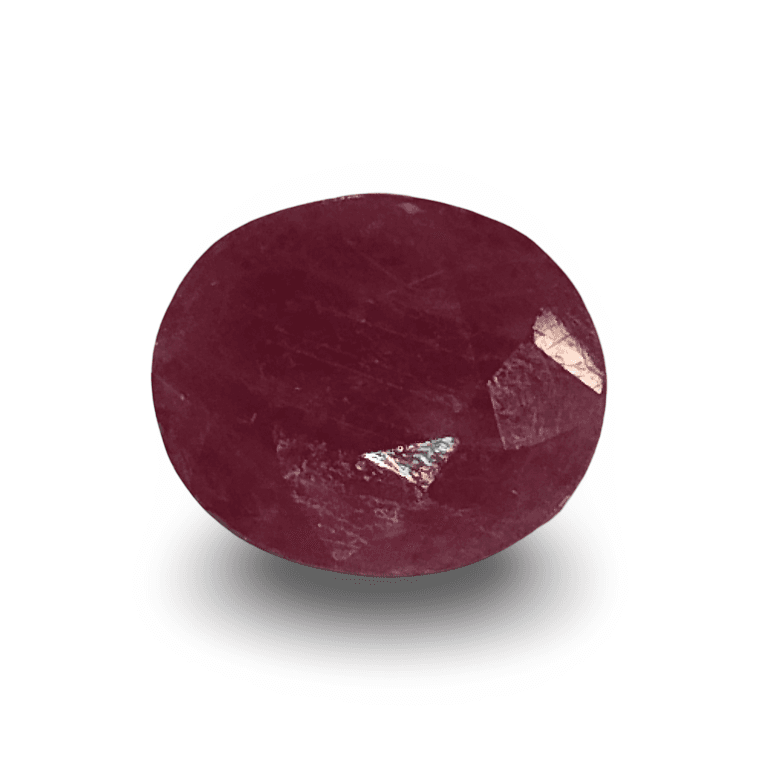 Natural Ruby |5H50| Oval Cut Red Gemstone | IGC Certified No.: IGCDKBAJ44824