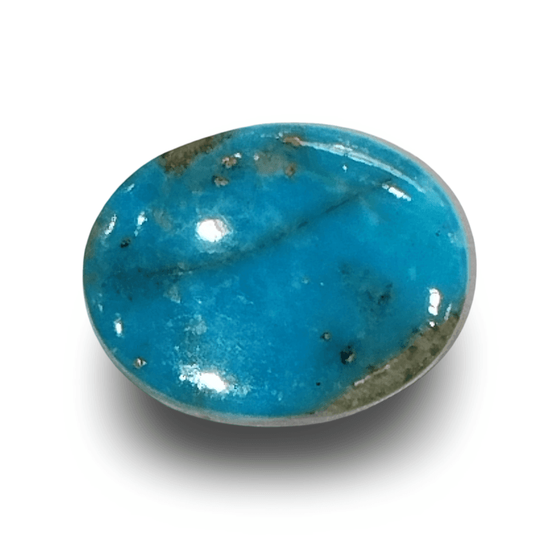 Natural Turquoise | Certified | Oval Cabochon | Sea Blue Certificate No.: IGCDKBAJ41415