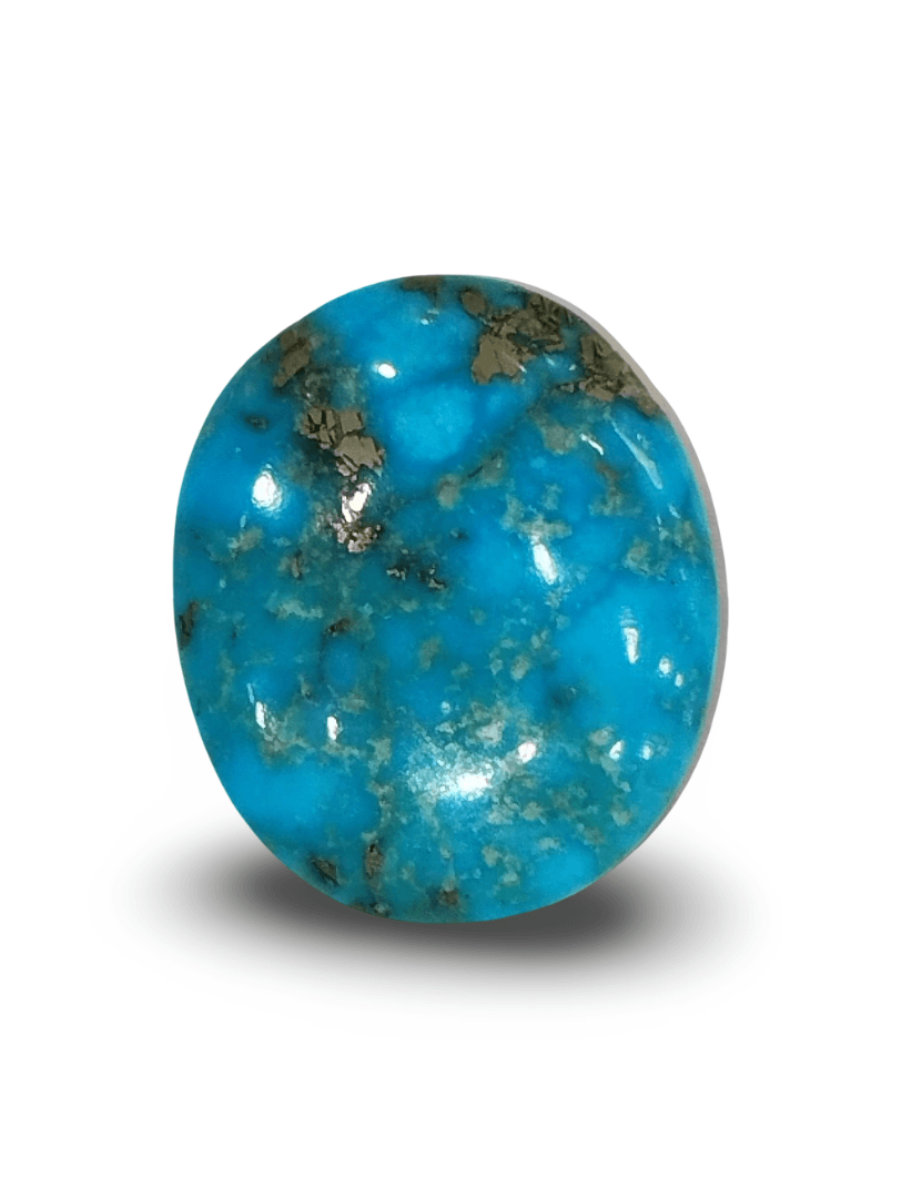 Natural Turquoise | IGC Certified | Oval | Matrix Sea Blue Certification Number: IGCDKBAJ44714