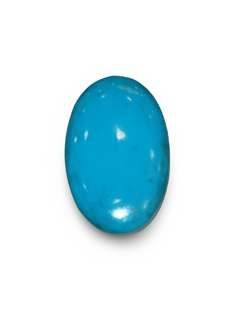 Natural Turquoise | Oval Cabochon | Sea Blue | Certified | Premium Quality Certificate No.: IGCDKBAJ41448