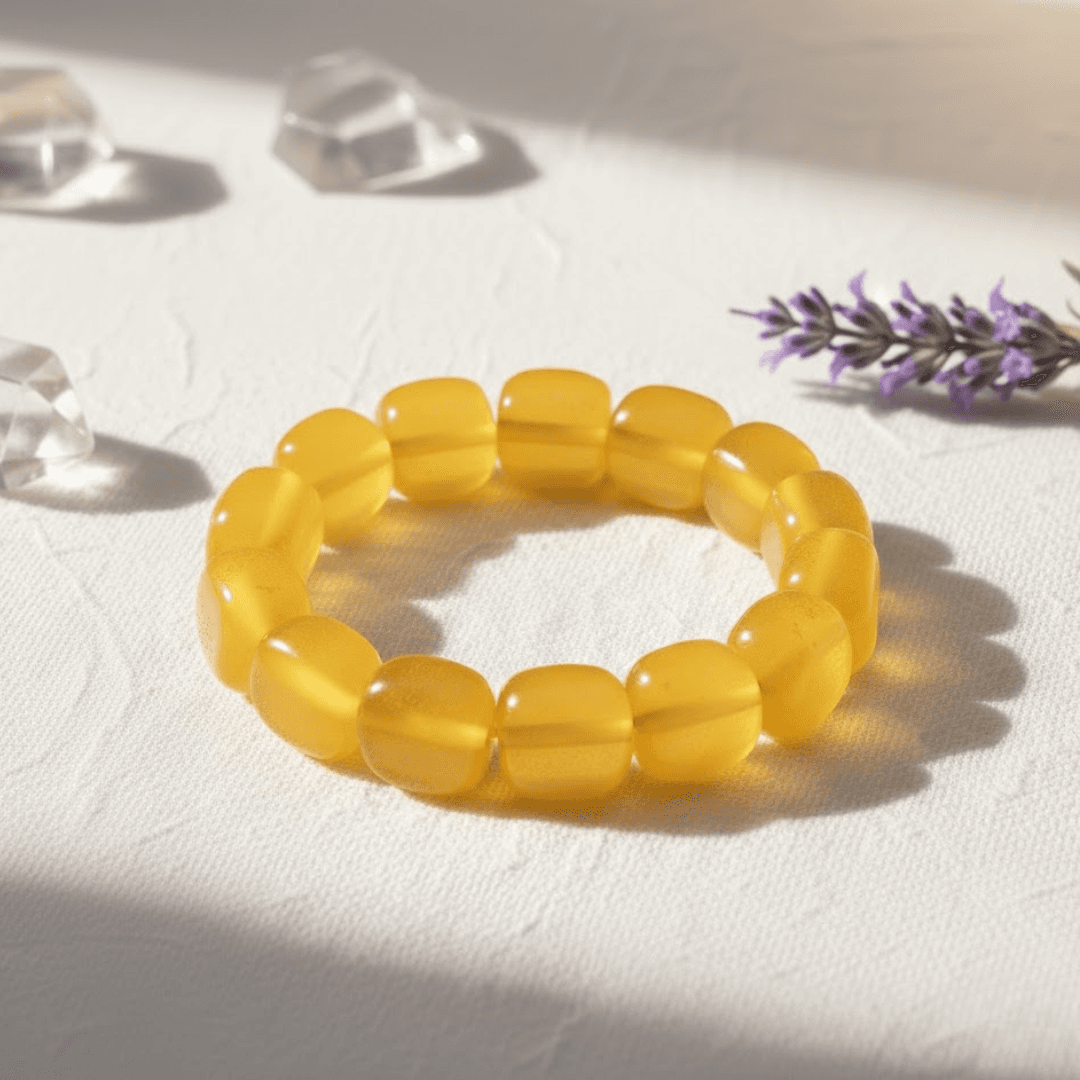 Yellow Premium Onyx Bracelet Boots Physical Energy Bracelet For Men & Women