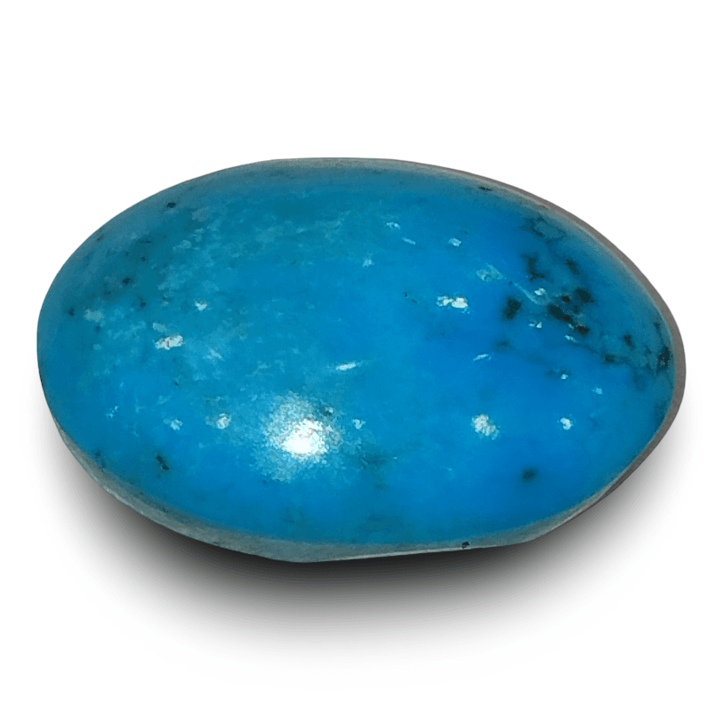 16.00 Ratti Natural Turquoise | Sea Blue | Oval | IGC Certified | Matrix Background Certification: IGC (IGCDKBAJ44717)