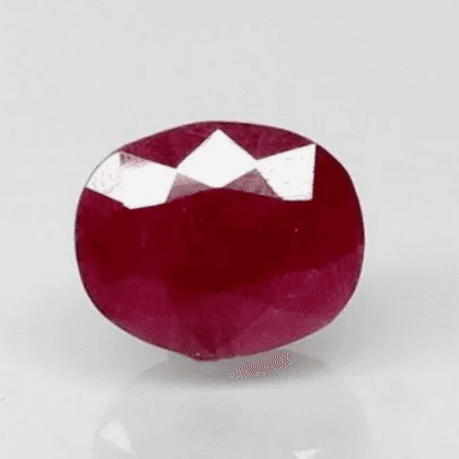 Natural Purplish Red Ruby |18H00| Certified Unheated | Oval Mixed Cut | 17.42 RT | 8891D36285